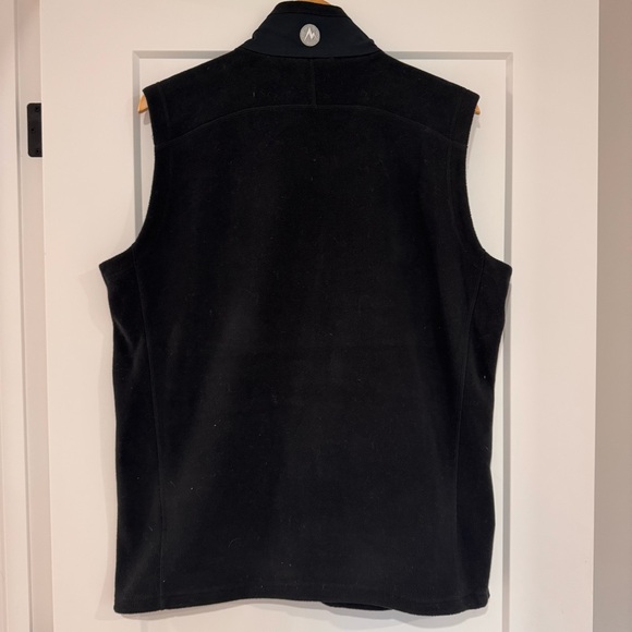 Marmot Black Sleeveless Fleece Vest - polartec - Large - Picture 2 of 8